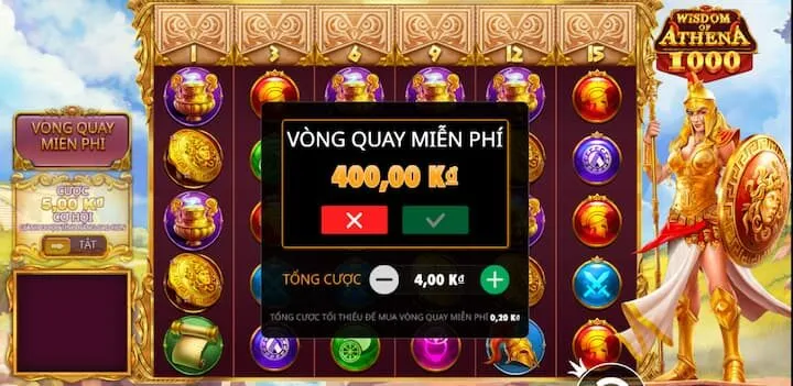 Trò chơi Wisdom os Athena cơ chế thưởng